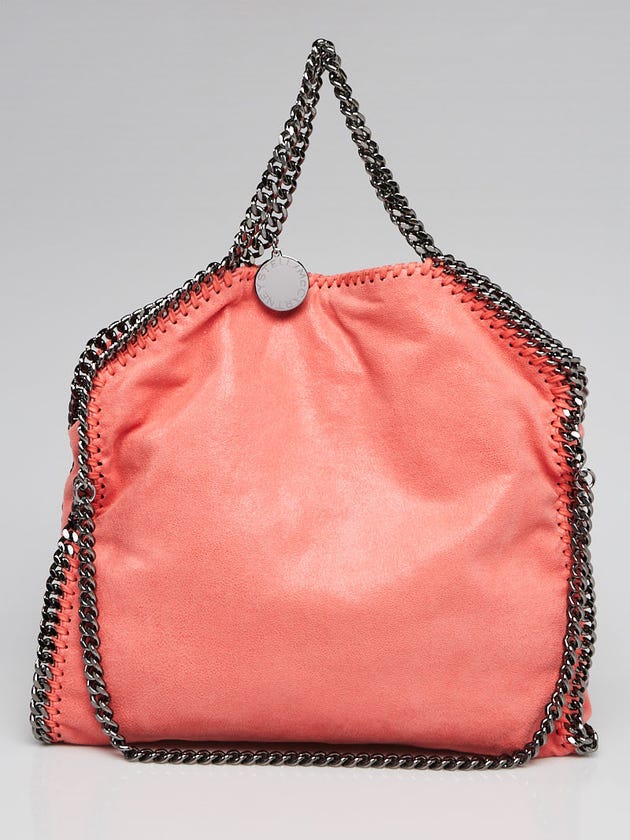 Stella McCartney Coral Faux-Leather Falabella Small Tote Bag