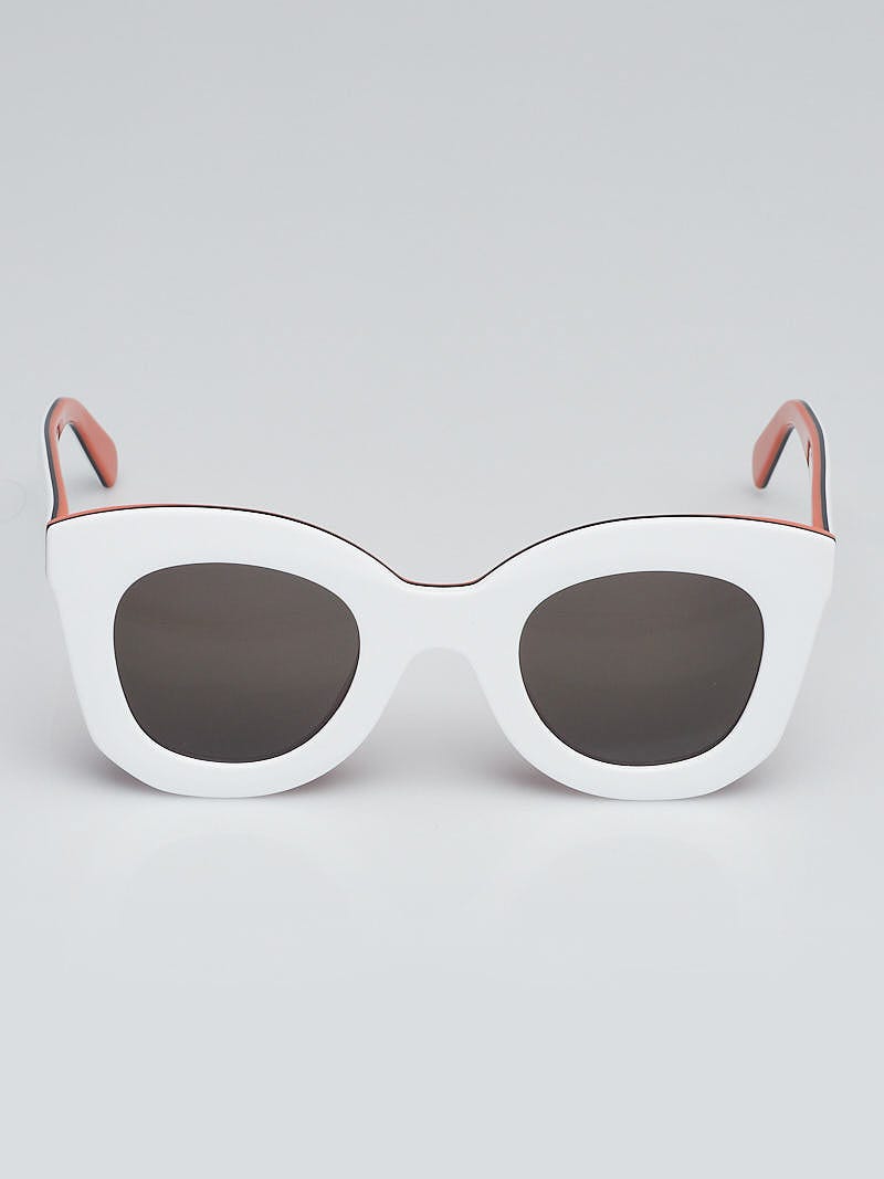 Celine Marta Sunglasses CL 41093/S White Orange Cat-Eye Acetate Retired  Sold Out | Sunglasses, Fashion, Fashion trends