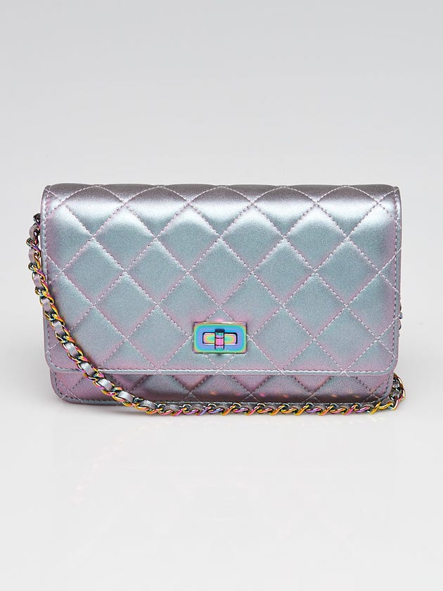 Chanel Light Purple Quilted Leather Reissue WOC Clutch Bag
