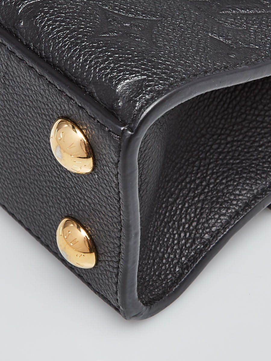 Louis Vuitton Tote Pont Neuf Monogram Empreinte Mini Noir Black in Leather  with Brass - US