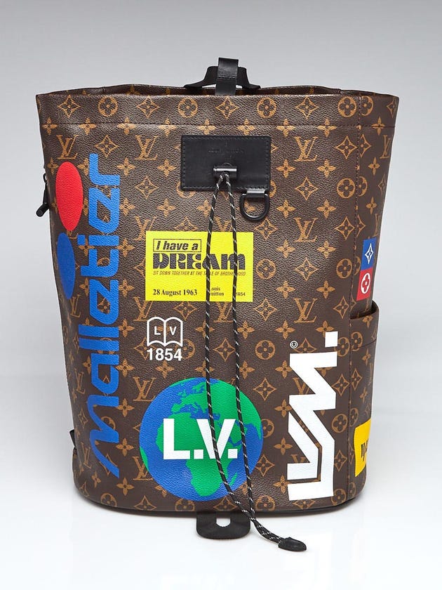 chalk backpack louis vuitton price Limited Edition Logo Story Monogram Canvas 138633 7.00Shoulder Drop Louis Vuitton Marron Monogram Canvas