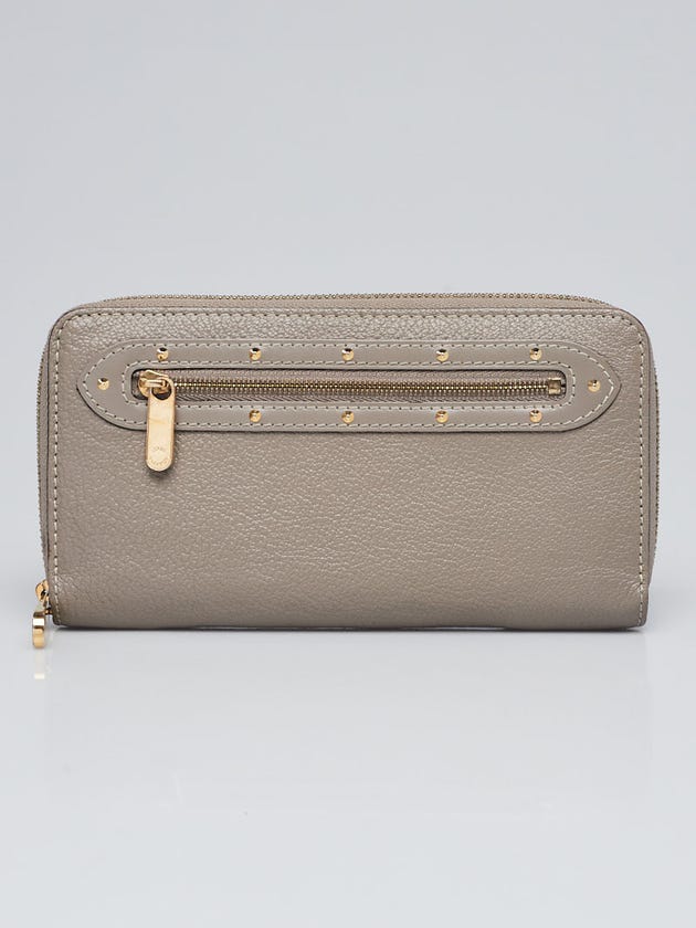 Louis Vuitton Grey Suhali Leather Zippy Wallet