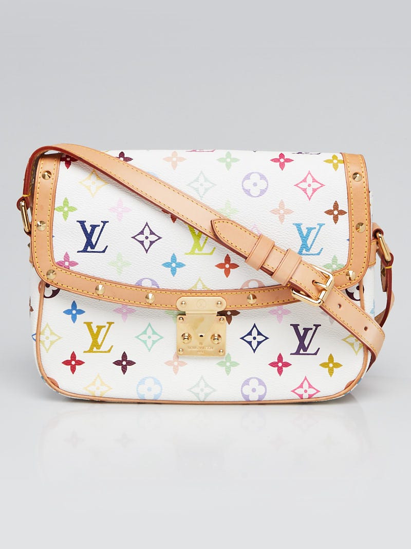 Louis Vuitton White Monogram Multicolore Sologne Bag - Yoogi's Closet