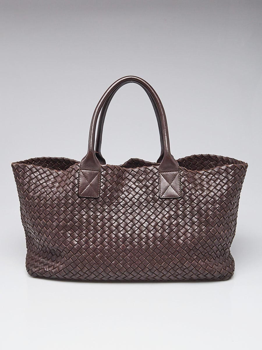 Cabat Large leather tote bag in brown - Bottega Veneta | Mytheresa