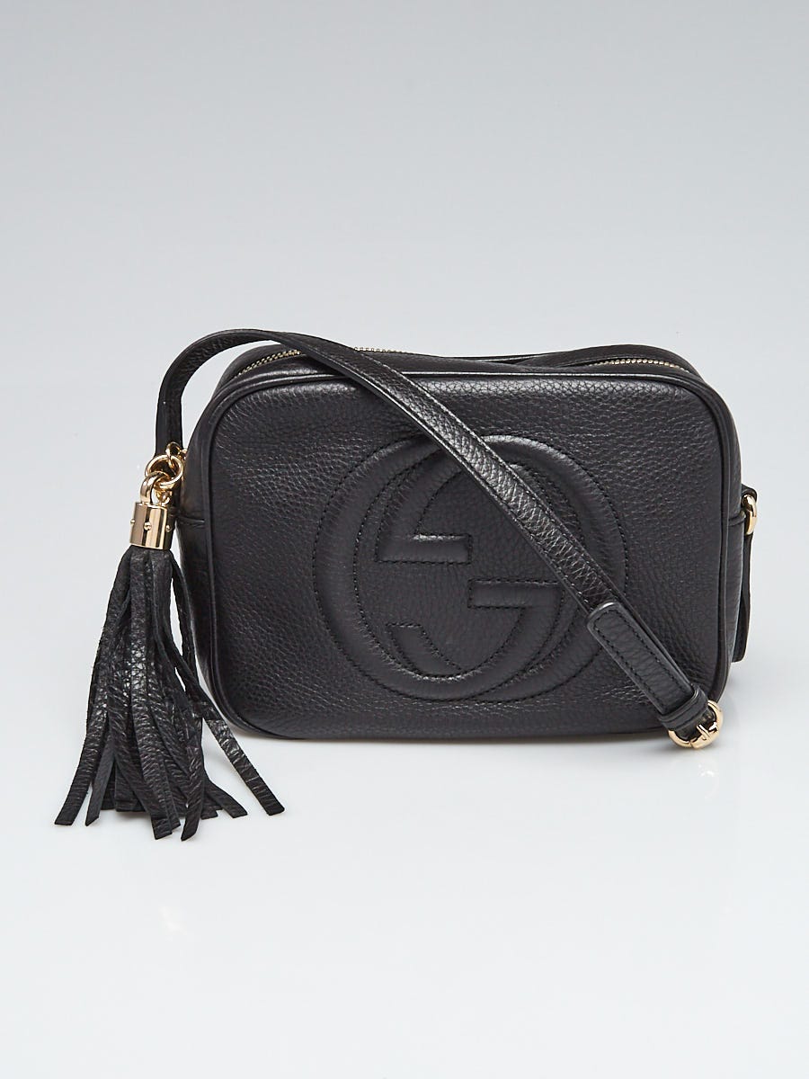 Gucci Black Pebbled Leather Soho Disco Bag - Yoogi's Closet