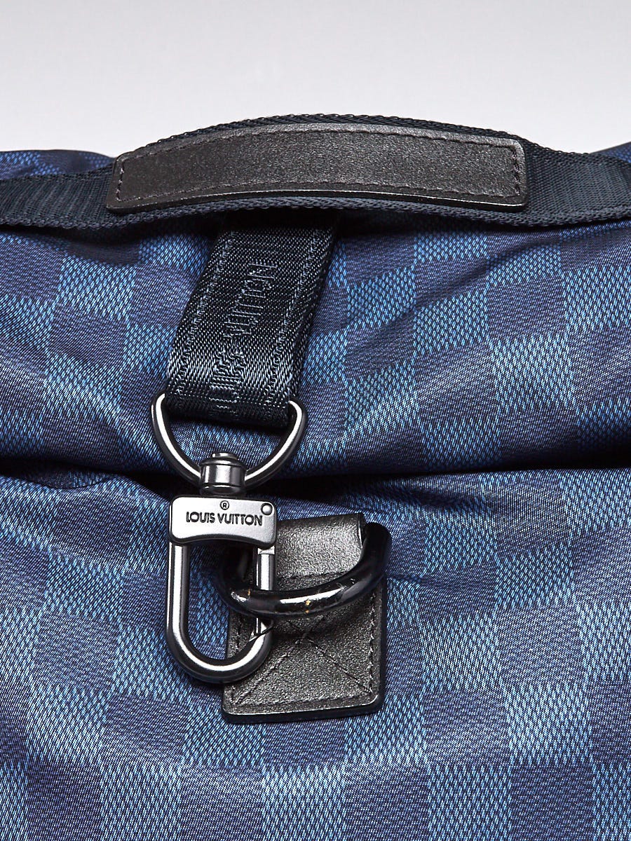 Shop Louis Vuitton DAMIER GRAPHITE Men's Blue Backpacks
