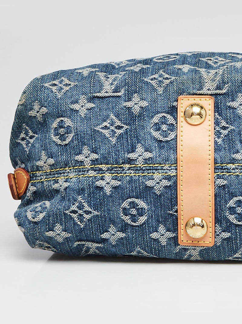 Louis Vuitton Blue Denim Monogram Denim Neo Cabby MM Bag - Yoogi's Closet
