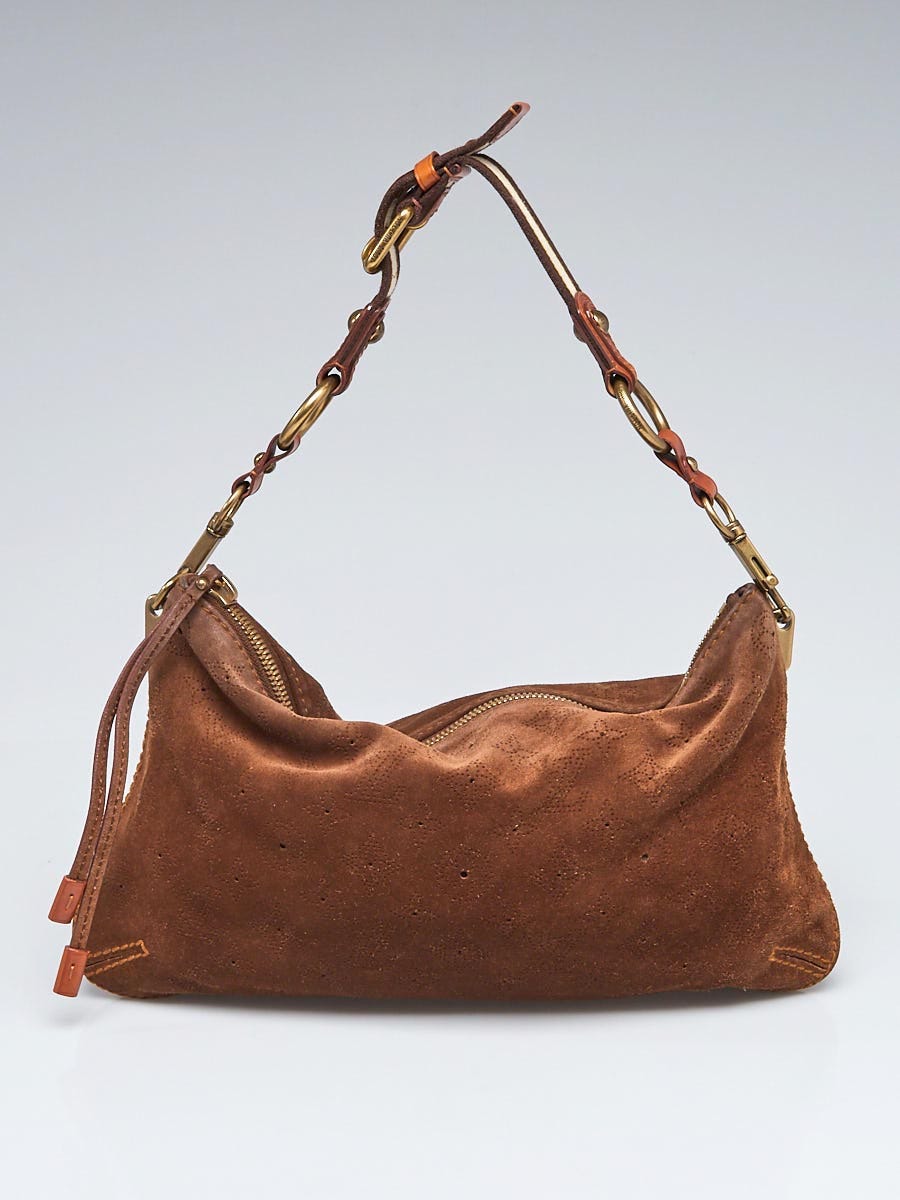 Pochette accessoire handbag Louis Vuitton Brown in Polyester