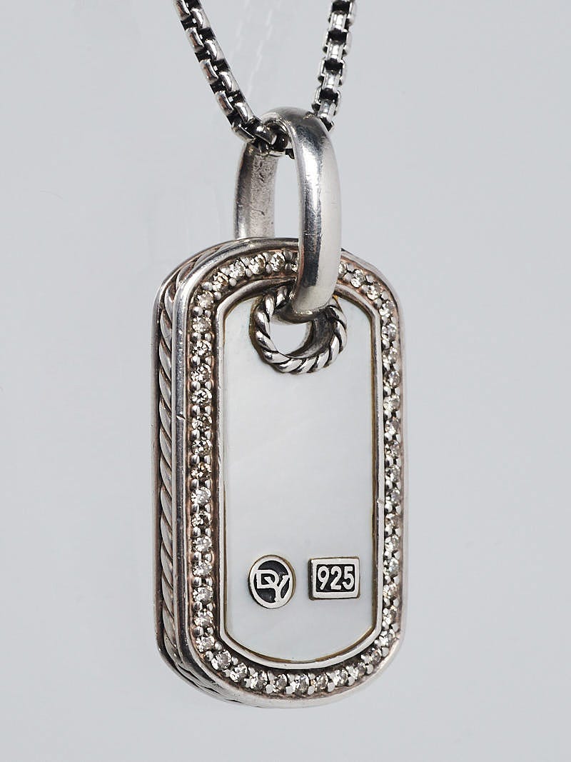 David yurman diamond dog on sale tag