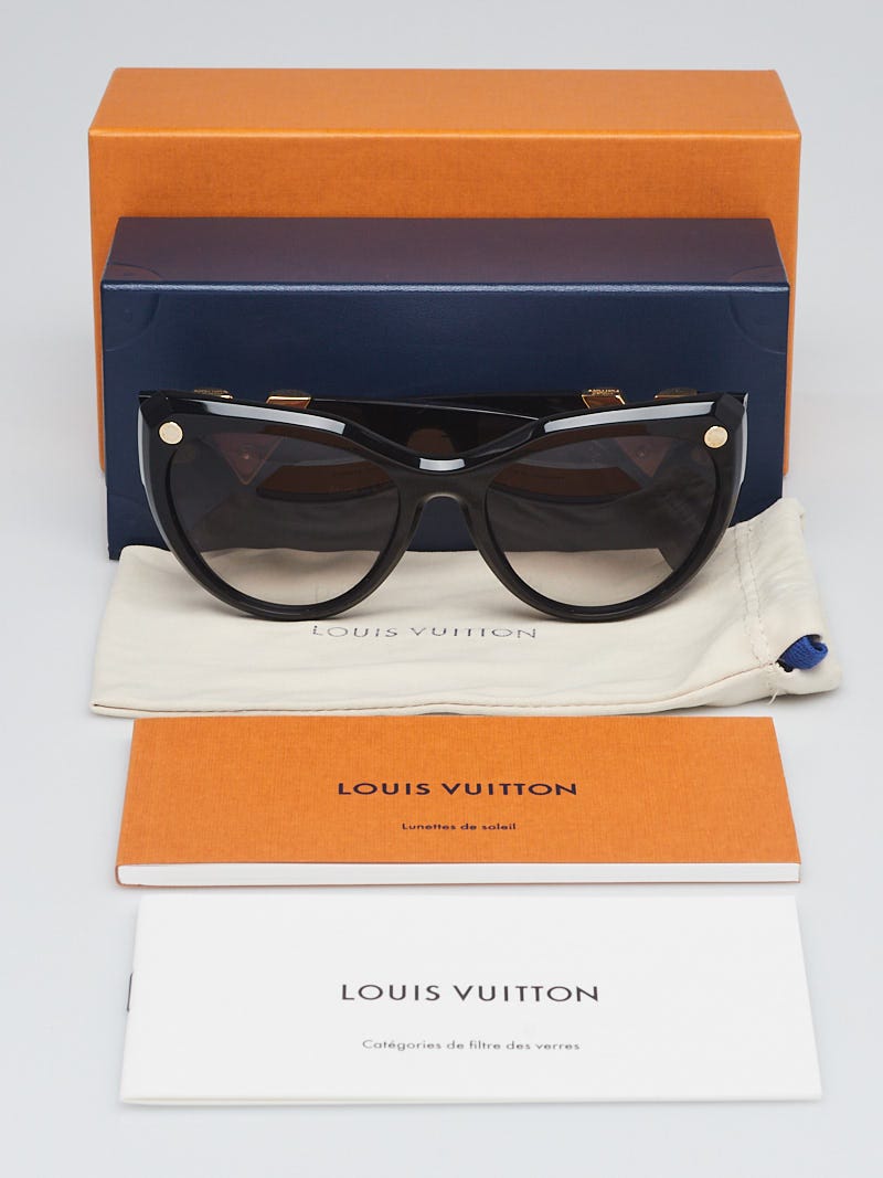 LOUIS VUITTON Acetate My Fair Lady Sunglasses Z0902W Black 1125548