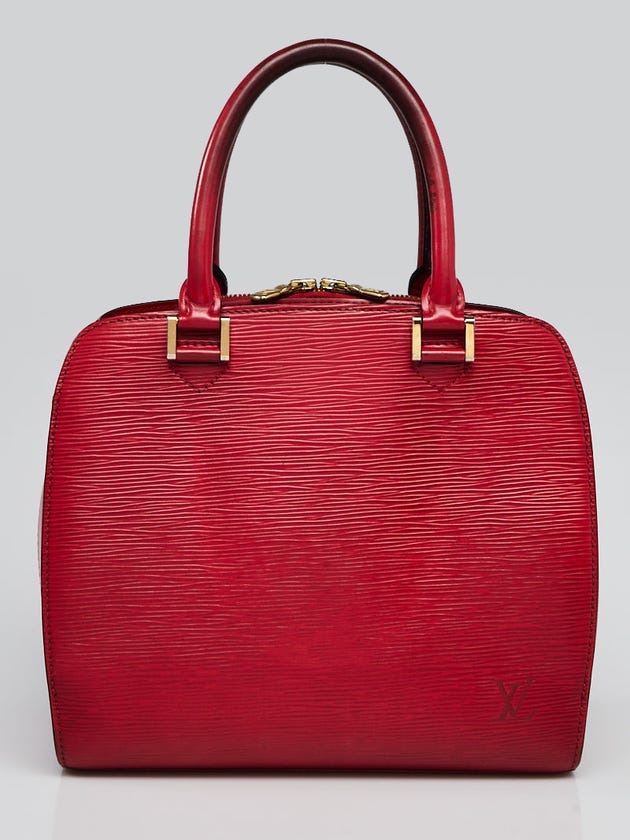 Louis Vuitton Red Epi Leather Pont Neuf PM Bag