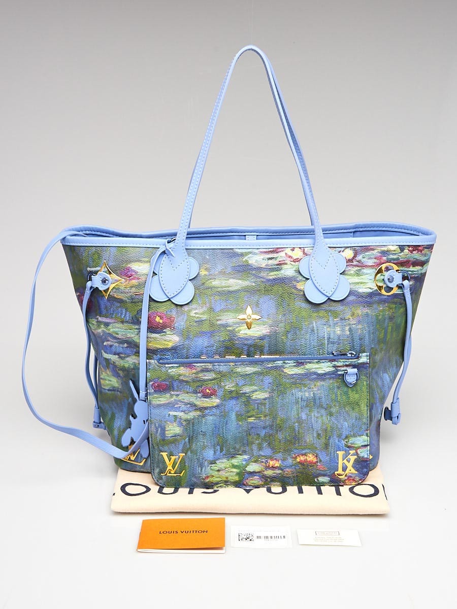Louis Vuitton Limited Edition Coated Canvas Jeff Koons Van Gogh Neverfull  MM Bag with Pouch - ShopperBoard