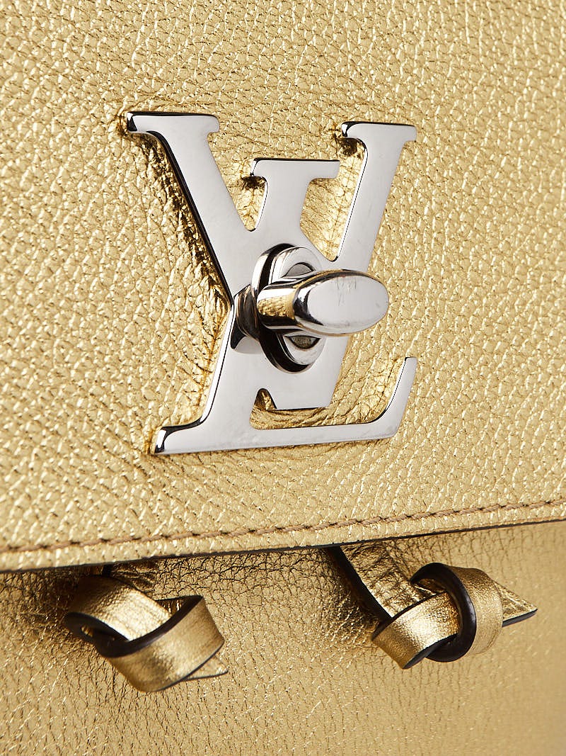 Vuitton Sold Out New Gold Lockme Mini Backpack