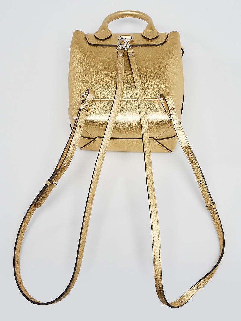 Lockme leather backpack Louis Vuitton Gold in Leather - 32450917