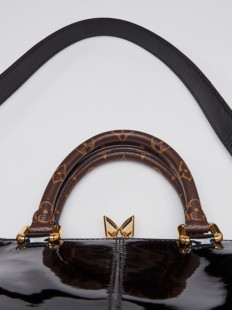 Louis Vuitton Black Monogram Vernis Lucie Mini Bag - Yoogi's Closet