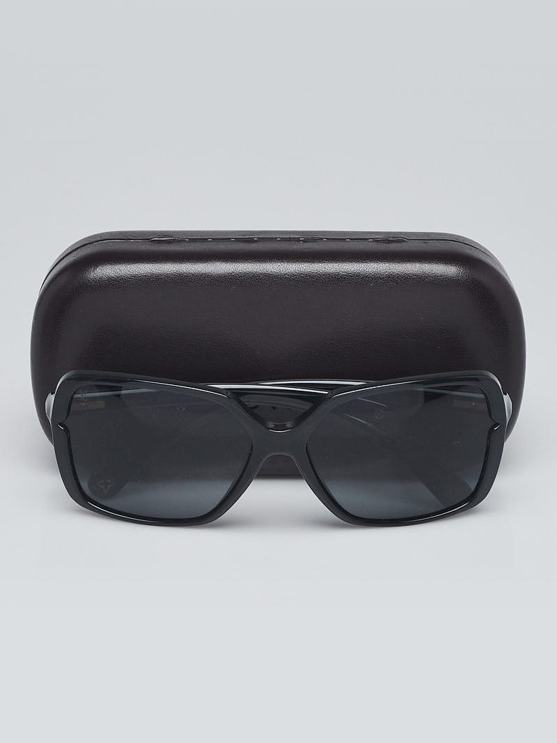 Louis Vuitton Black Resin Frame Flore Carre Sunglasses  display picture 3