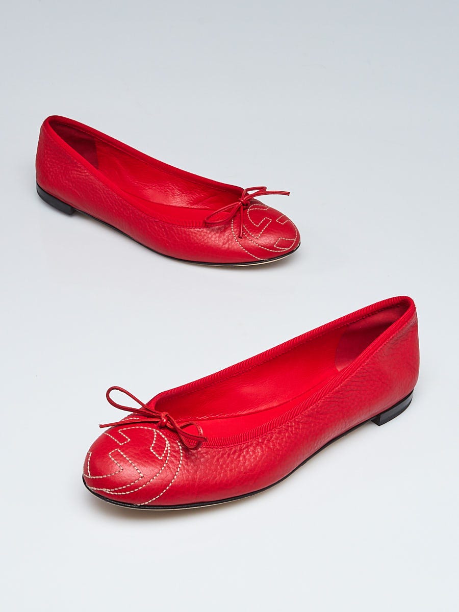 Gucci on sale red flats