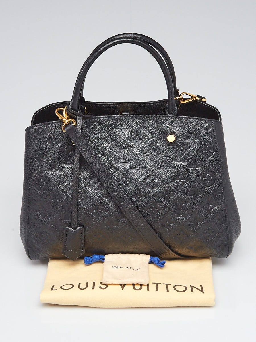 Louis Vuitton, Bags, Authentic Louis Vuittonblack Monogram Empreinte  Montaigne Mm