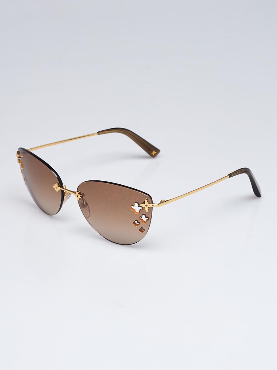Louis Vuitton Brown Rimless Desmayo Sunglasses Z0051U