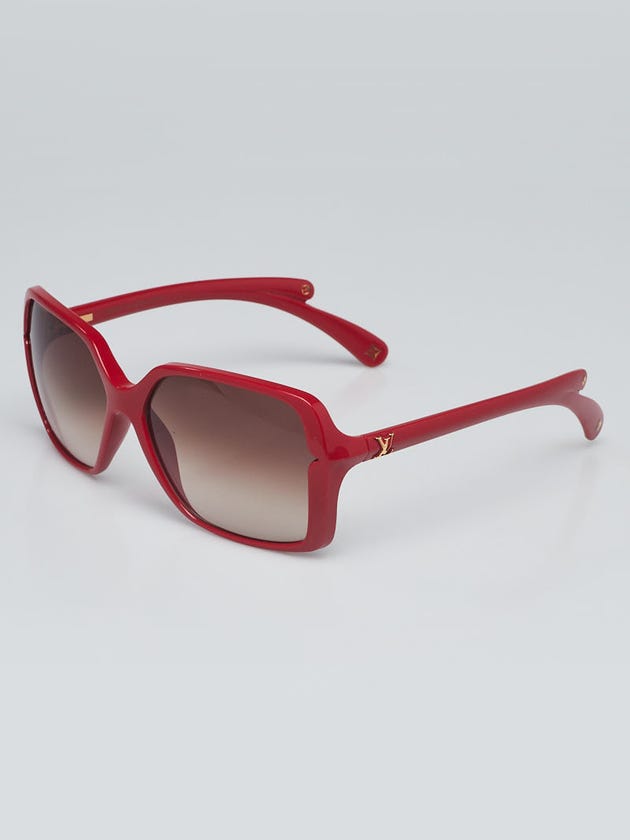 Louis Vuitton Red Plastic Frame Flore Carre Sunglasses-Z0292W