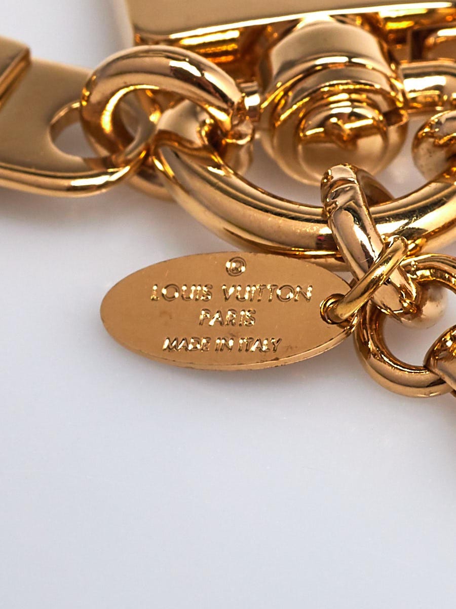 Louis Vuitton Insolence Gold Tone Tortoise Shell Charm Key Chain