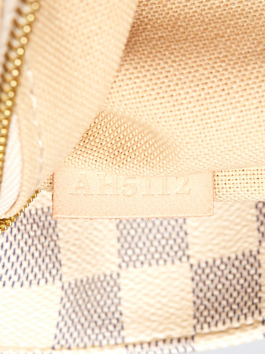 Louis Vuitton Damier Azur Leather Fabric