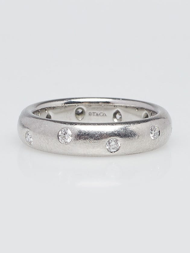 Tiffany & Co. Platinum and Diamond Etoile Ring Size 5