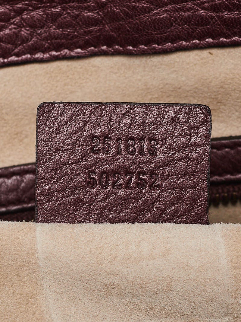 Gucci Burgundy Leather 1973 Top Handle Bag | Yoogi's Closet