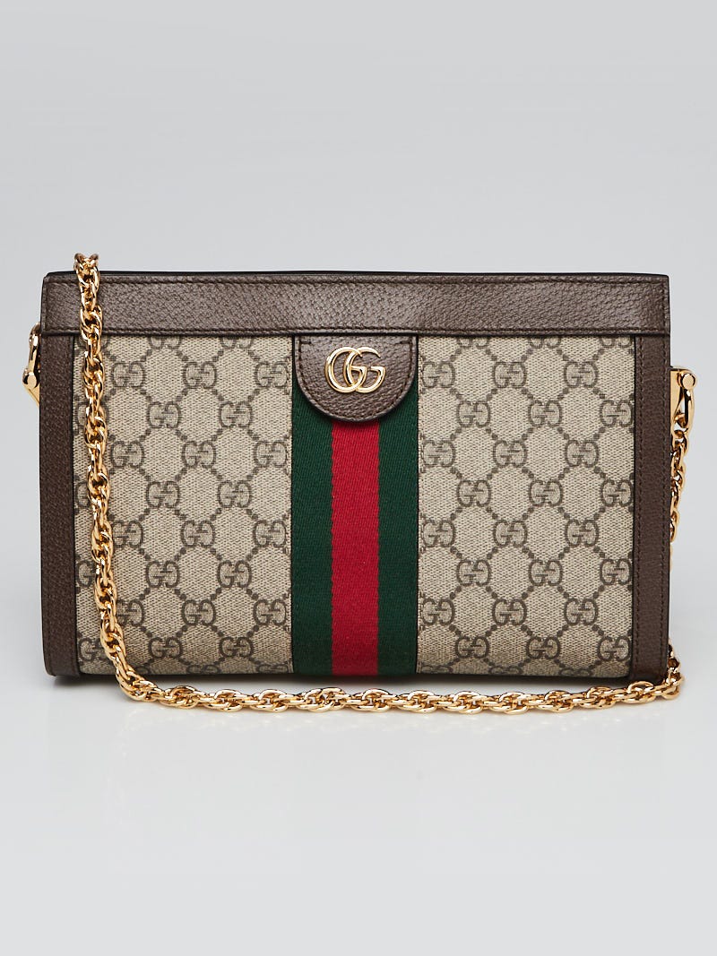 Gucci Ophidia GG Small Supreme Canvas Shoulder Bag Beige 503877