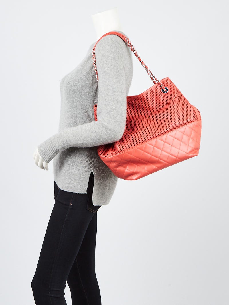 Chanel Up In the Air Convertible Tote Perforated Leather – Once Only