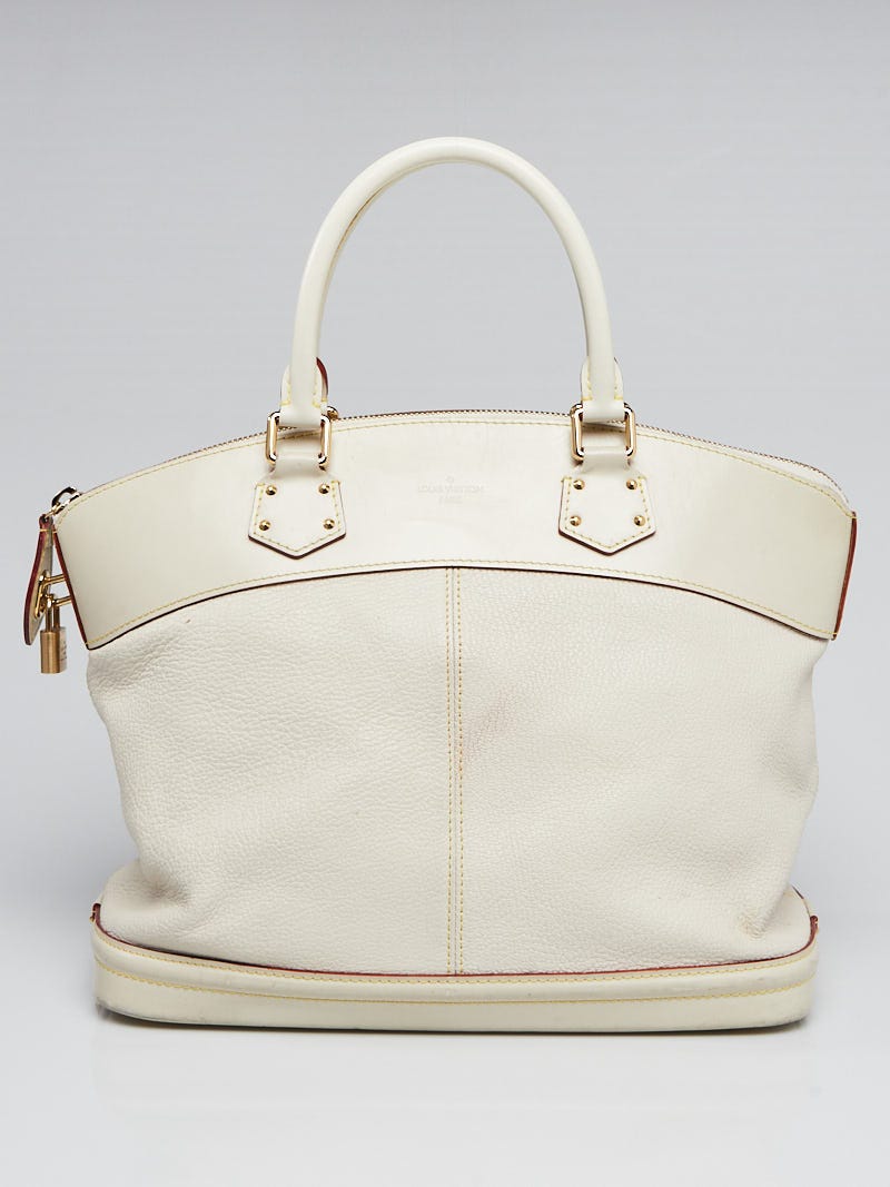 Louis Vuitton Vintage Suhali Lockit MM - White Handle Bags