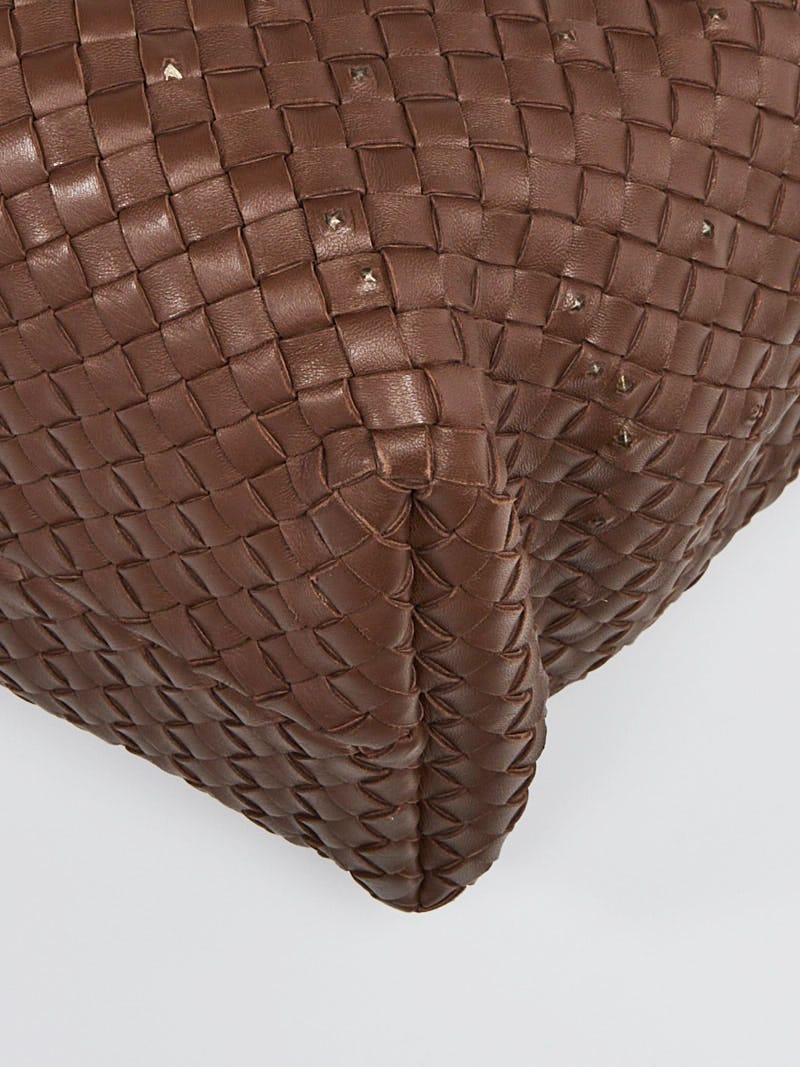 Bottega Veneta Limited Edition Brown Intrecciato Woven Leather