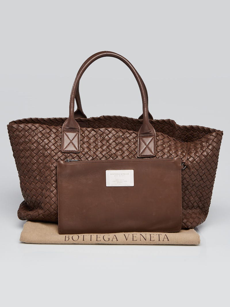 Bottega Veneta Limited Edition Brown Intrecciato Woven Leather