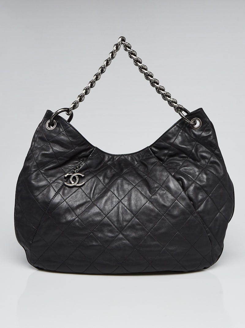 coco chanel black quilted handbag