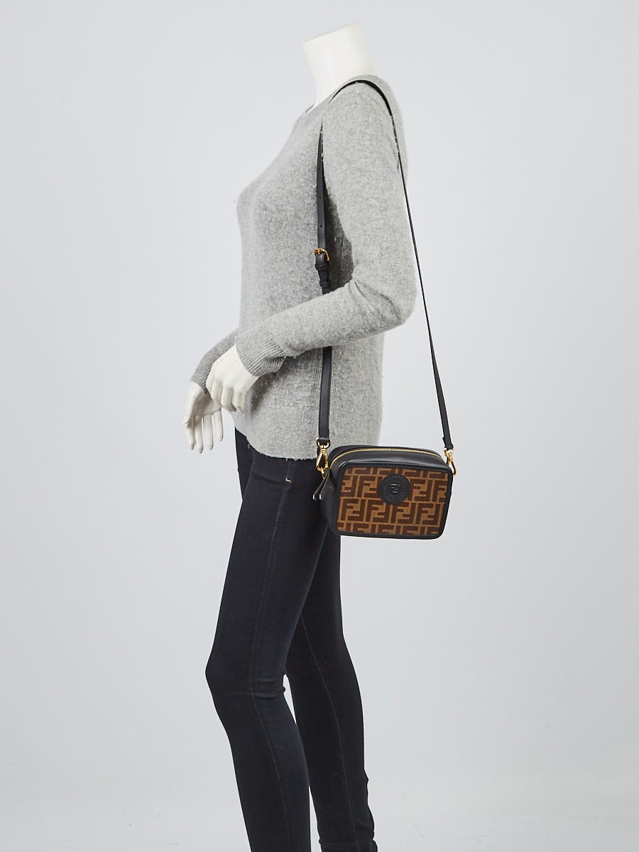 Fendi Mini Camera Case Crossbody Bag in Black