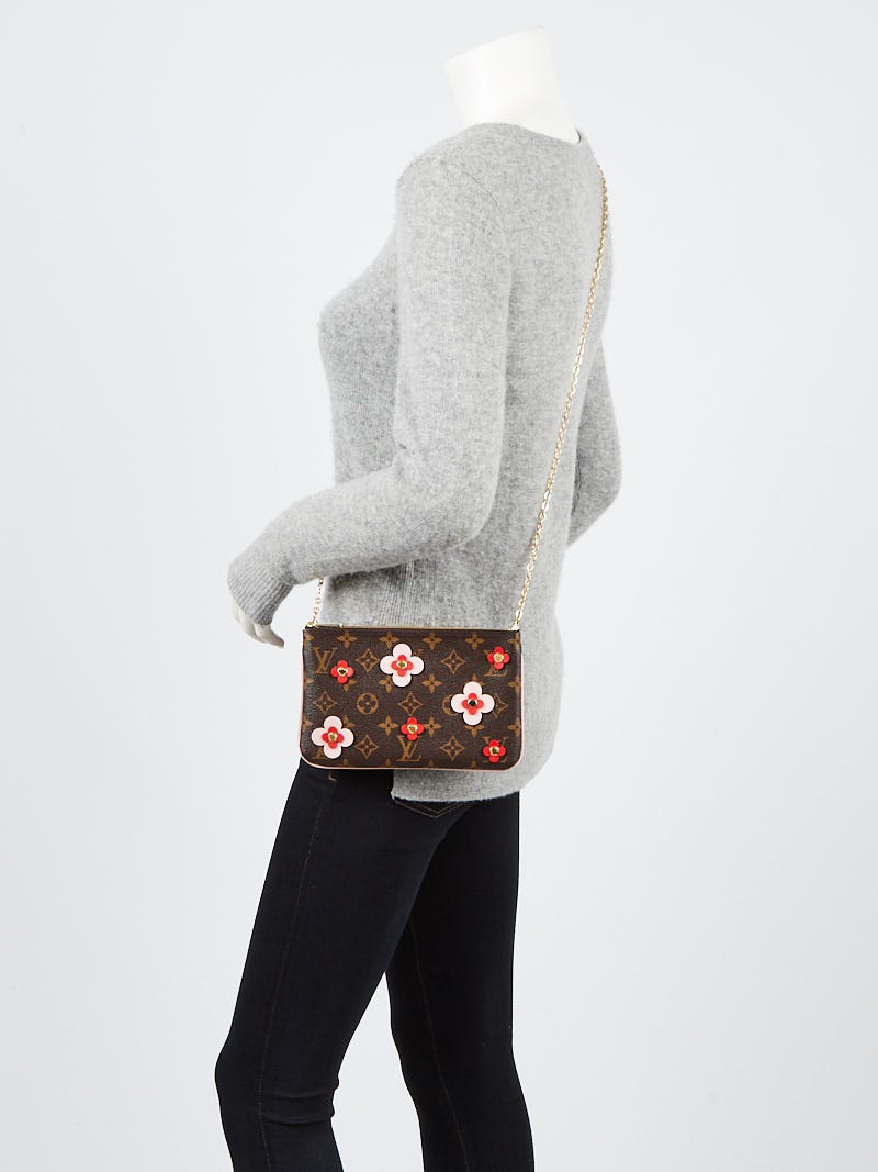 Louis Vuitton Monogram Canvas Blooming Flowers Double Zip Pochette Bag -  Yoogi's Closet