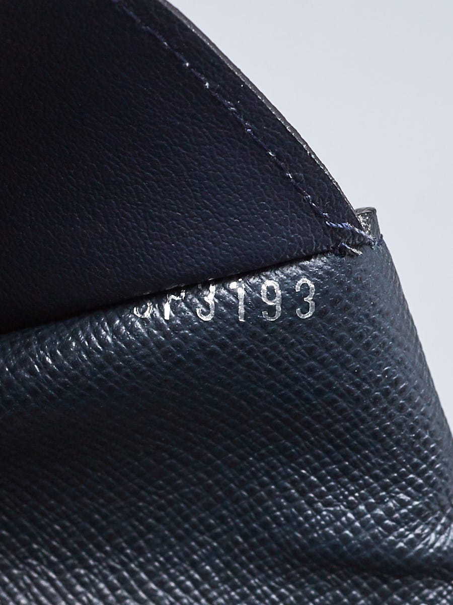 Louis Vuitton Black Taiga Leather Passport Holder Wallet - Yoogi's