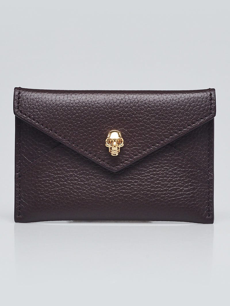 Alexander mcqueen envelope card sale holder