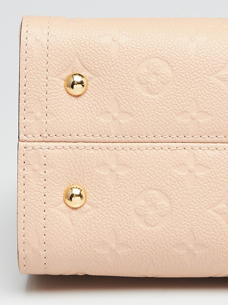 Louis Vuitton Beige Rose Cream Monogram Empreinte Leather Sully PM Bag -  Yoogi's Closet