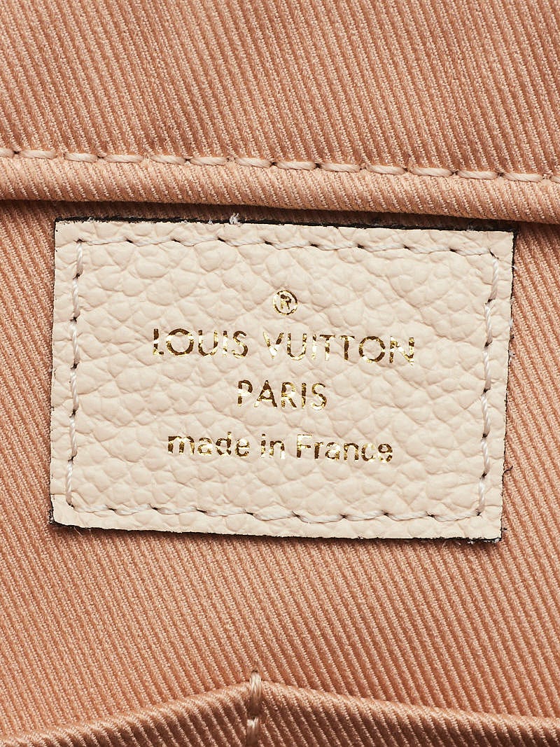 Louis Vuitton Creme Monogram Empreinte Leather Pochette Metis Bag - Yoogi's  Closet
