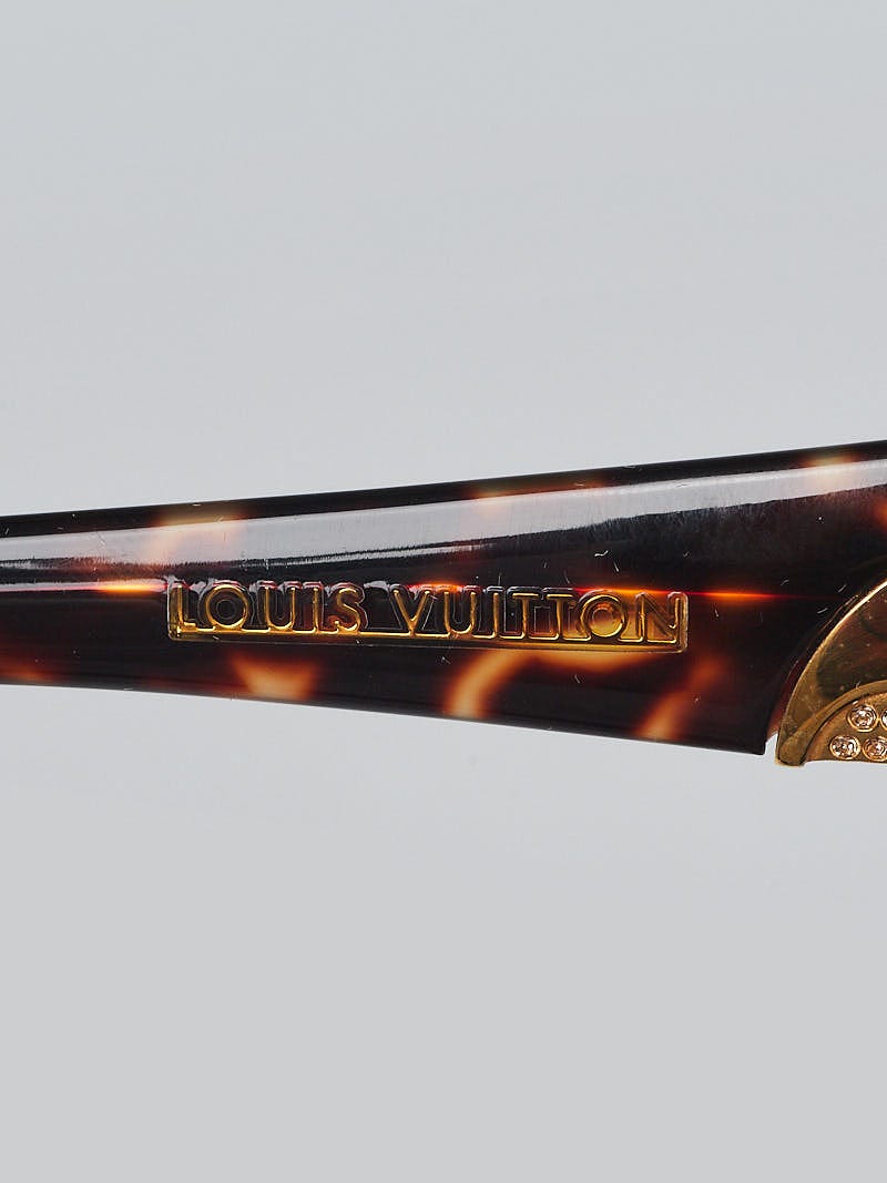 Louis Vuitton Brown Tortoise Shell Acetate Frame Iris  display picture 1