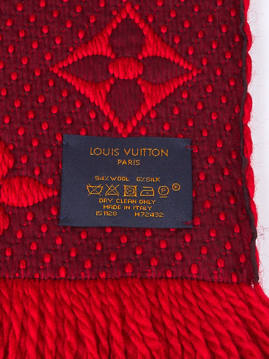 Louis Vuitton Logomania Scarf Ruby
