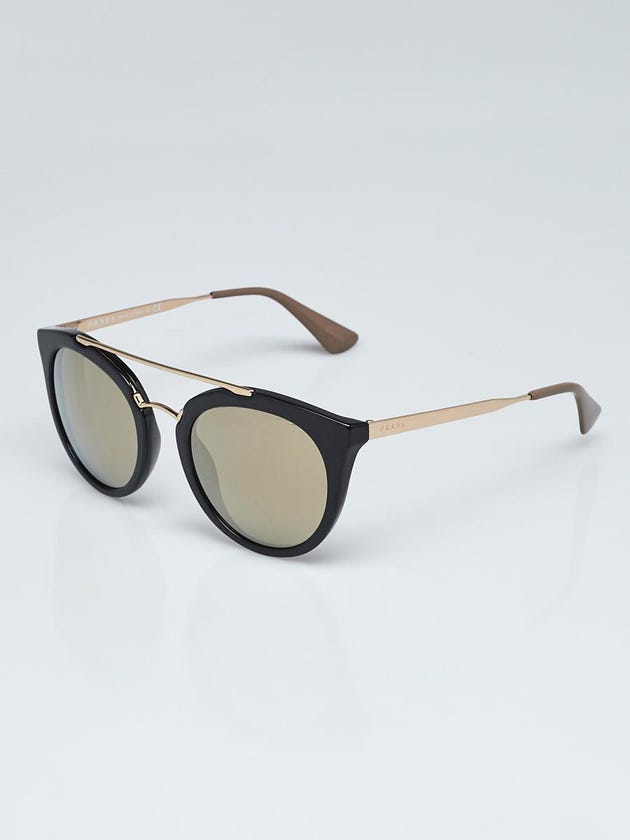 Prada Black Acetate Frame Gradient Tint Cat-Eye Sunglasses SPR23S