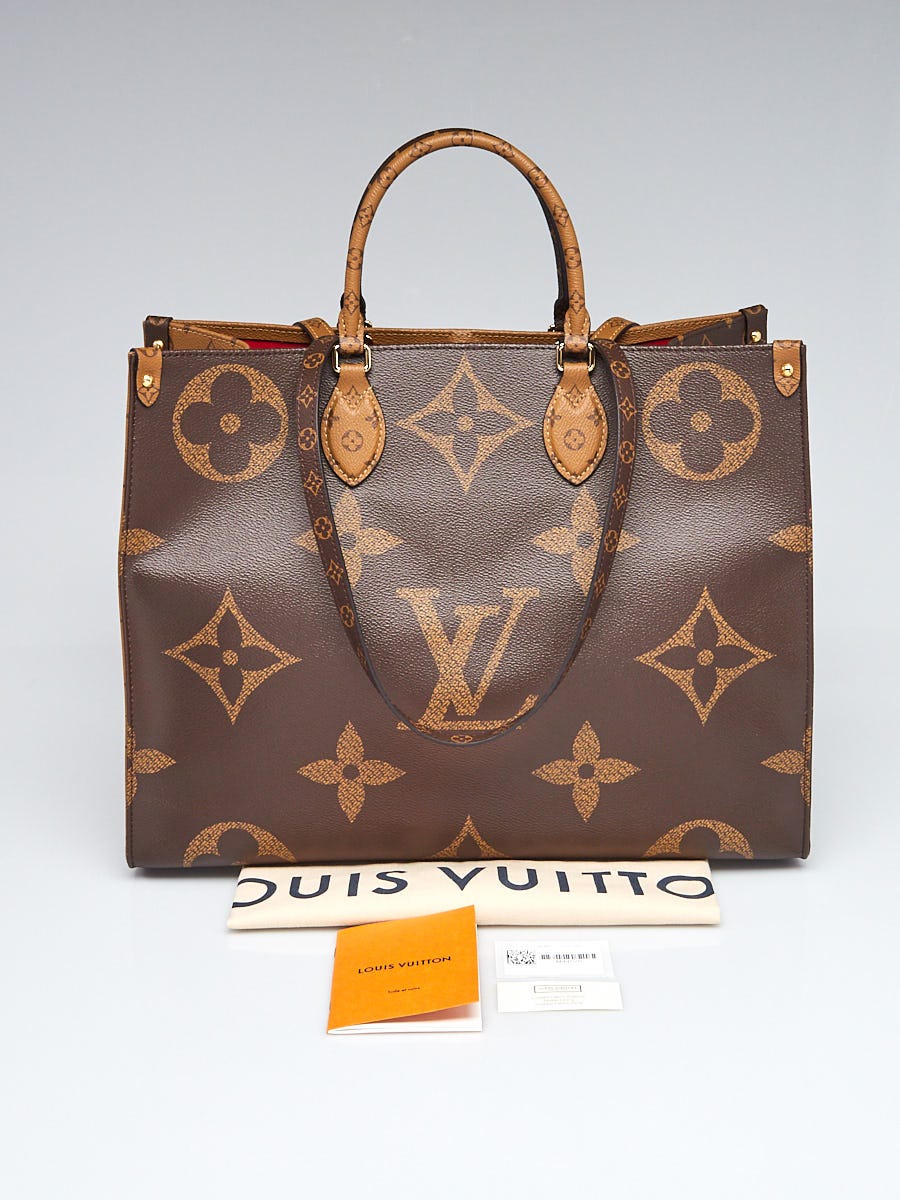 Louis Vuitton Monogram Giant Reverse Canvas Onthego GM Tote Bag