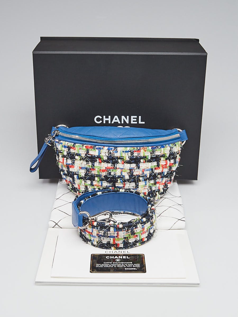 Chanel Multicolor Tweed and Leather Convertible Waist Belt Bag - Yoogi's  Closet