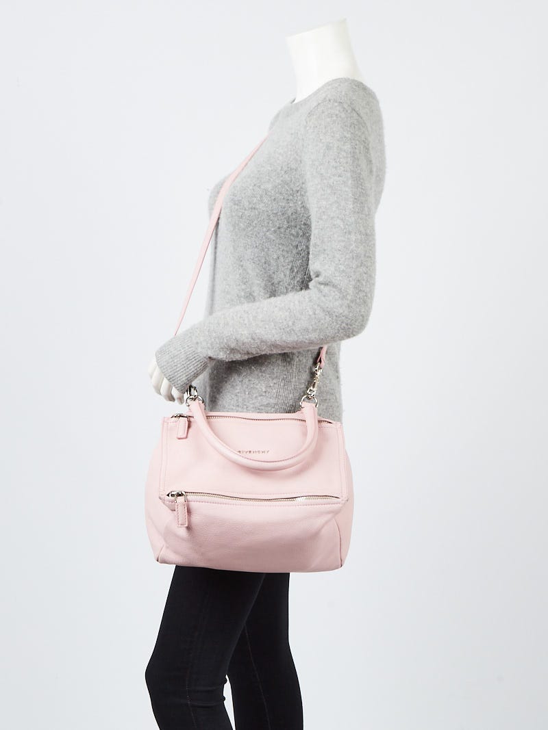 GIVENCHY PANDORA サーモンピンク Givenchy Small Pink Leather Pandora Crossbody Shoulder Bag