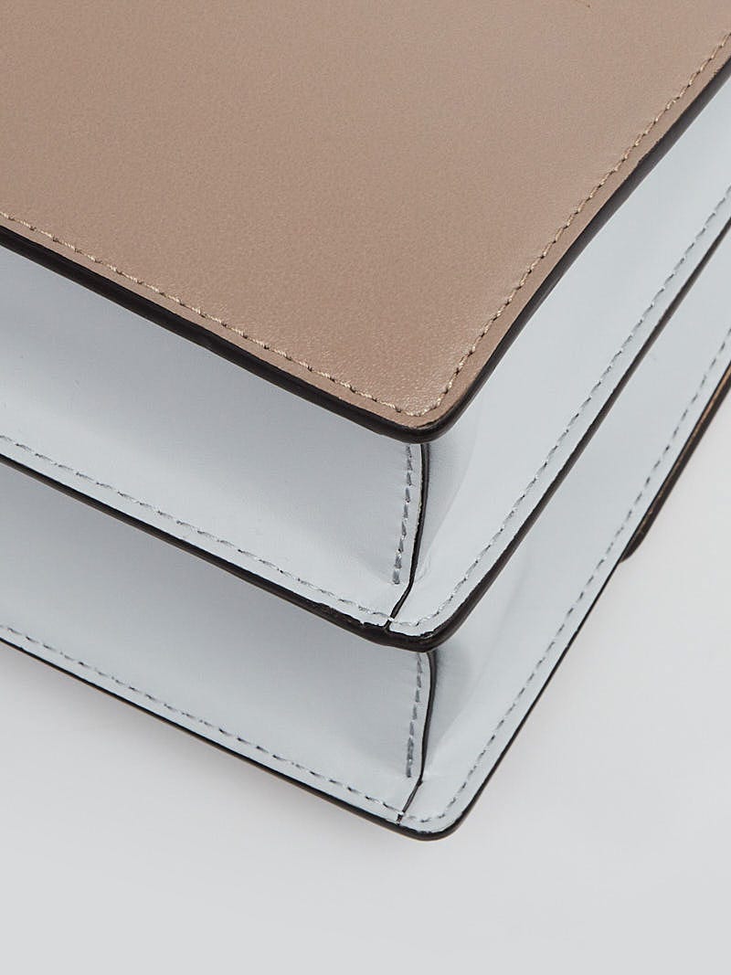 Fendi Beige/Pink Leather Monster Eyes Kan I Medium Shoulder