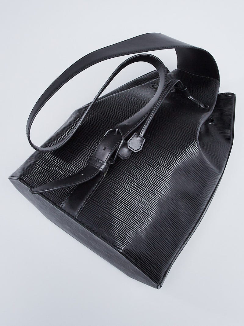 Louis Vuitton Black Epi Noir Sac a Dos Sling Backpack Hobo Drawstring 859821