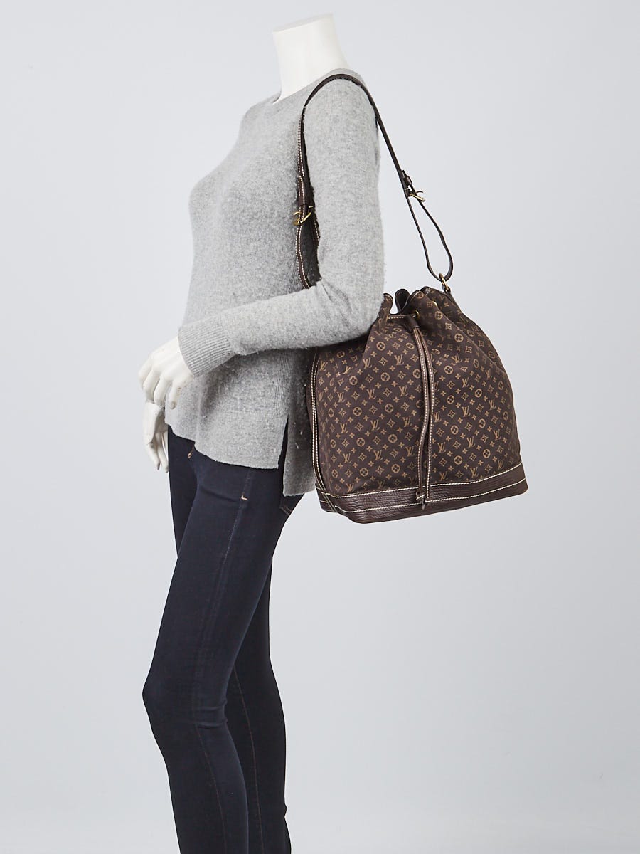 Louis Vuitton Ebene Monogram Mini Lin Large Noe Bag | Yoogi's Closet