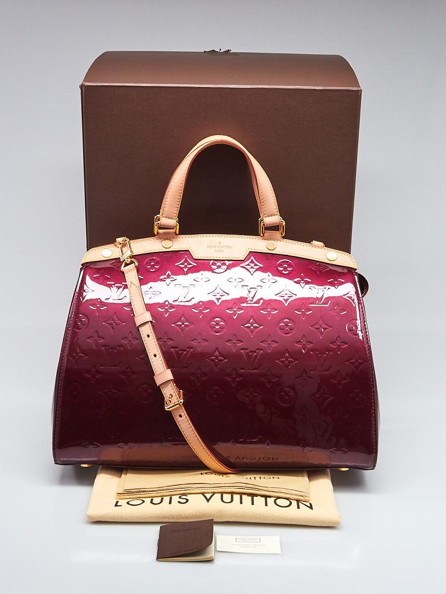 Louis Vuitton Rouge Fauviste Monogram Vernis Brea GM Bag - Yoogi's Closet